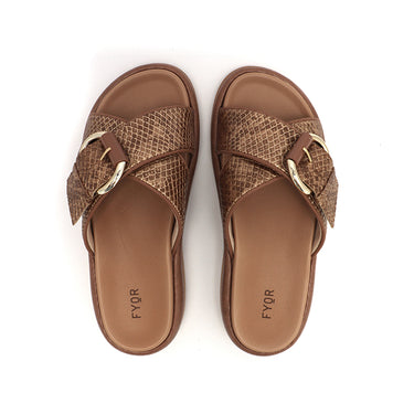 FYOR Flat Sandal #color_brown
