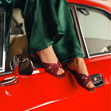 FYOR Flat Sandal #color_burgundy