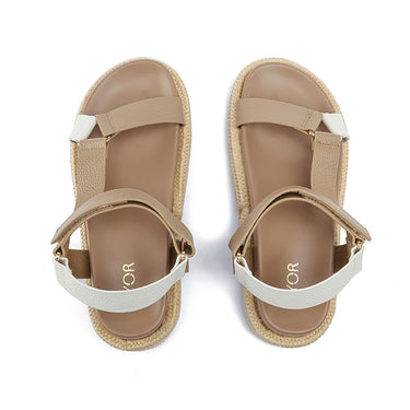 FYOR Flat Sandal #color_taupe