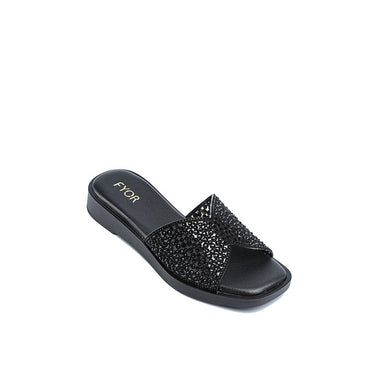 FYOR Flat Sandal #color_black