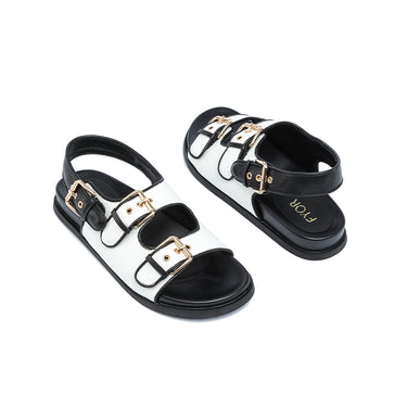 FYOR Flat Sandal #color_black