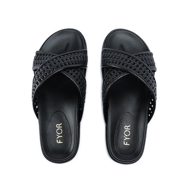 FYOR Flat Sandal #color_black
