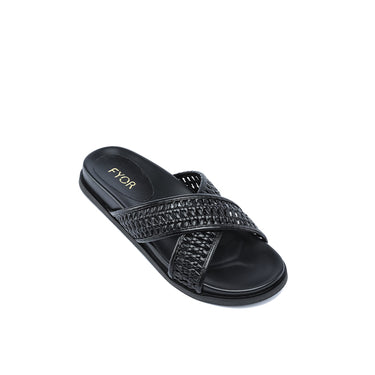 FYOR Flat Sandal #color_black