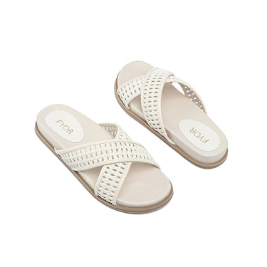 FYOR Flat Sandal #color_white