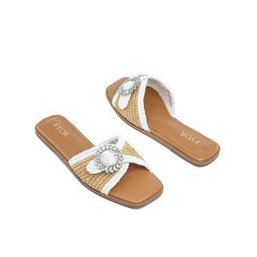 FYOR Flat Sandal #color_white