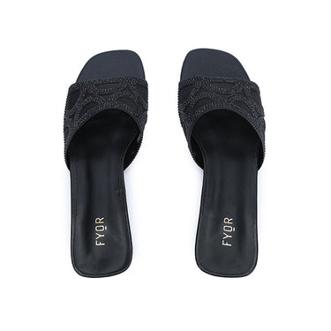 FYOR Flat Sandal #color_black