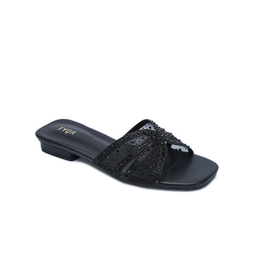 FYOR Flat Sandal #color_black