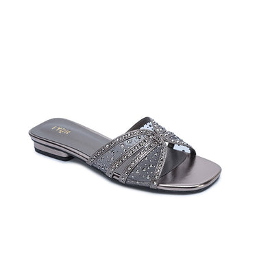 FYOR Flat Sandal #color_gunmetal