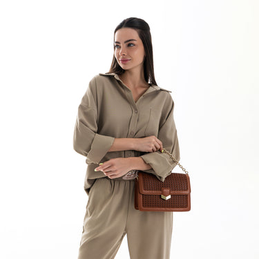 FYOR Cross Body Bag #color_tan