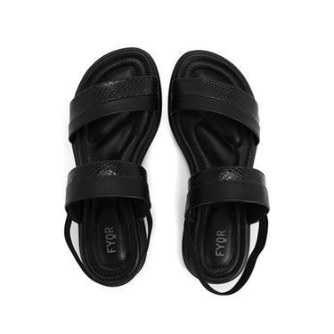 FYOR Flat Sandal #color_black