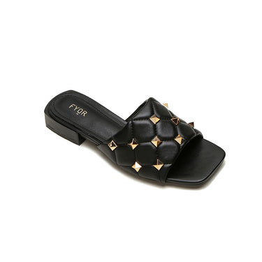 FYOR Flat Sandal #color_black