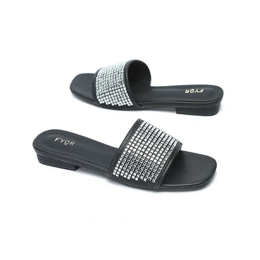 Fyor FC 03 Flat sandal #color_black