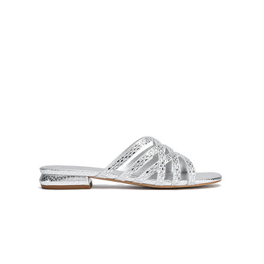 Fyor HL 183 Flat Sandal #color_silver