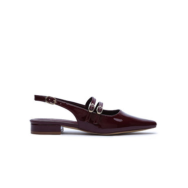 FYOR Flat Sandal #color_burgundy