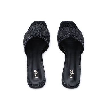 FYOR Flat Sandal #color_black
