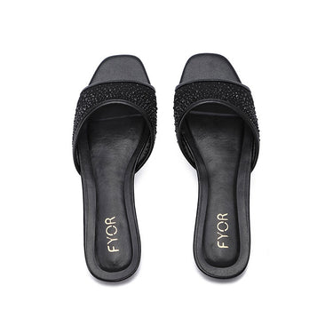 FYOR Flat Sandal #color_black