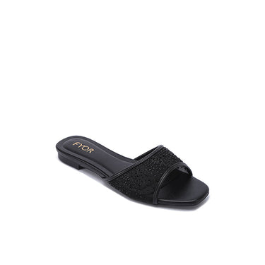 FYOR Flat Sandal #color_black