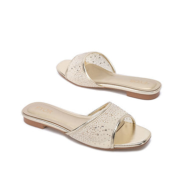 FYOR Flat Sandal #color_gold