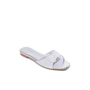 FYOR Flat Sandal #color_silver