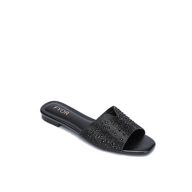 FYOR Flat Sandal #color_black