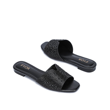 FYOR Flat Sandal #color_black