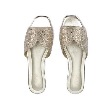 FYOR Flat Sandal #color_gold