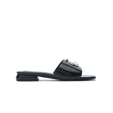 FYOR Flat Sandal #color_black