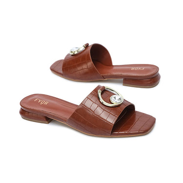 FYOR Flat Sandal #color_tan