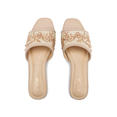 FYOR Flat Sandal #color_beige