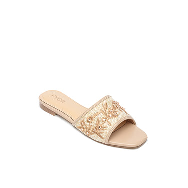 FYOR Flat Sandal #color_beige