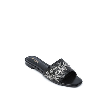 FYOR Flat Sandal #color_black