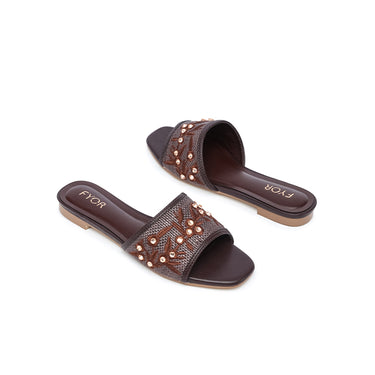 FYOR Flat Sandal #color_brown