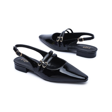 FYOR Flat Sandal #color_black