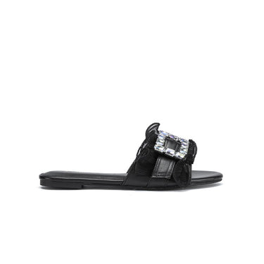 Fyor MY 316 Flat sandal #color_black