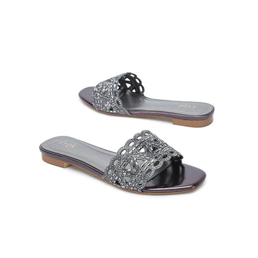 Fyor MY 319 Flat sandal #color_gunmetal