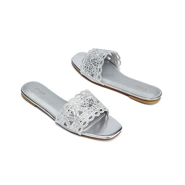 Fyor MY 319 Flat sandal #color_silver