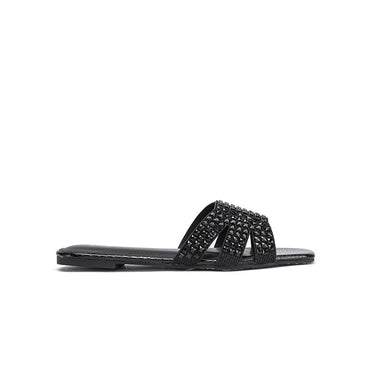 Fyor MY 333 Flat sandal #color_black