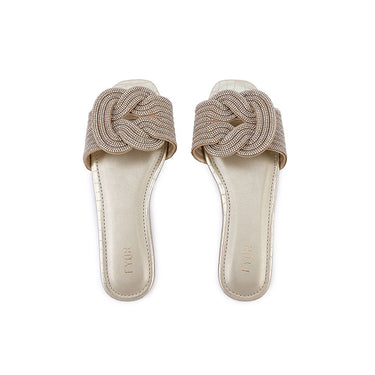 FYOR Flat Sandal #color_gold