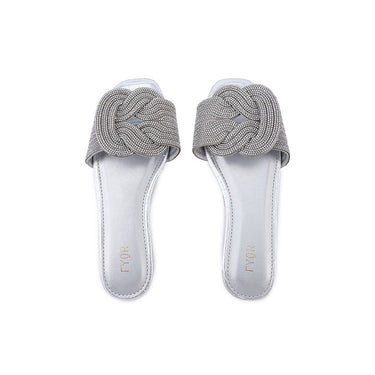 FYOR Flat Sandal #color_silver