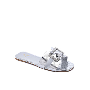 FYOR Flat Sandal #color_silver
