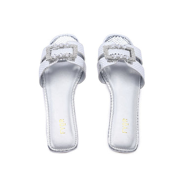 FYOR Flat Sandal #color_silver