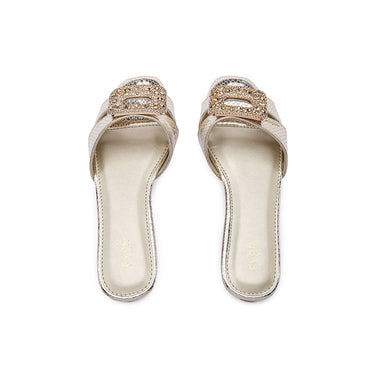 FYOR Flat Sandal #color_gold