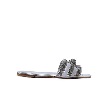 FYOR Flat Sandal #color_silver