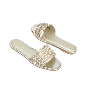 FYOR Flat Sandal #color_gold