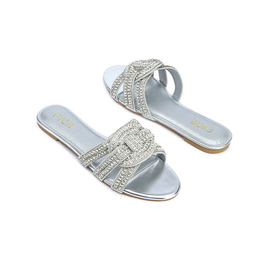 FYOR Flat Sandal #color_silver