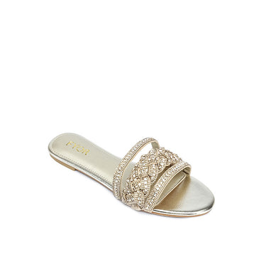 FYOR Flat Sandal #color_gold