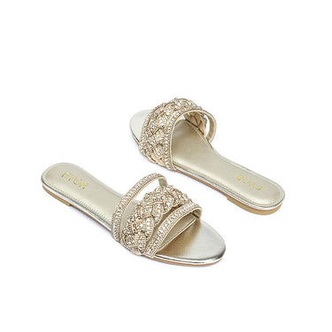 FYOR Flat Sandal #color_gold