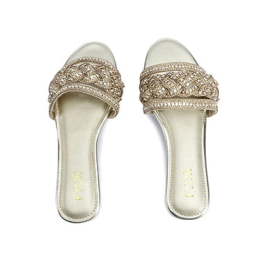 FYOR Flat Sandal #color_gold
