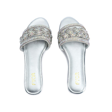 FYOR Flat Sandal #color_silver