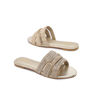 FYOR Flat Sandal #color_gold